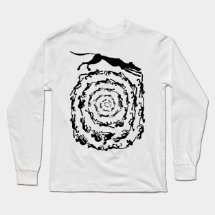 Kitty Vortex, Kitty Spiral Long Sleeve T-Shirt